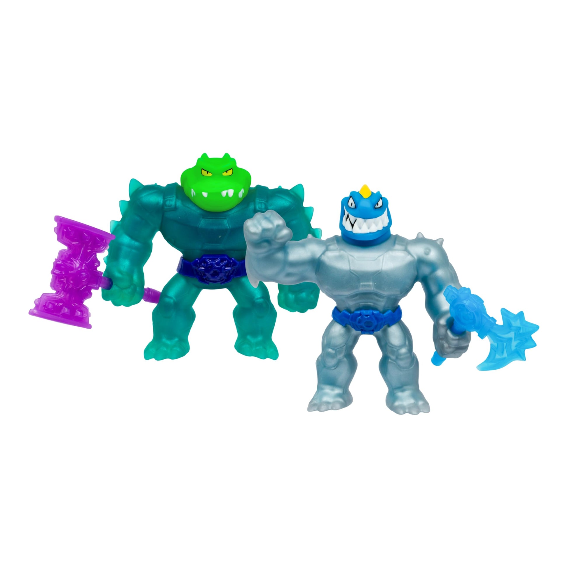 Heroes of Goo Jit Zu Meteor Madness Versus Pack, Tyro Versus Rock Jaw in The Ultimate Showdown, with Unique Scrunchy Goo Filling & Meteor Weapon
