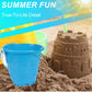 Jumbo Castle Model Beach Gear 7" Large Sand Buckets Pails Beach Water Pool Gardening Bath Toy Environmentally ABS Durable Thick Plastic Complete Gift
