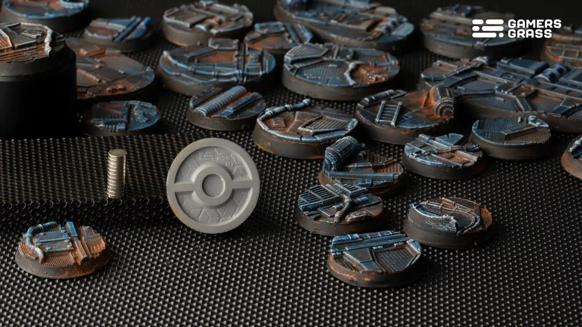 Gamers Grass: Battle Ready Bases: Spaceship Corridor 25mm Round (x10)