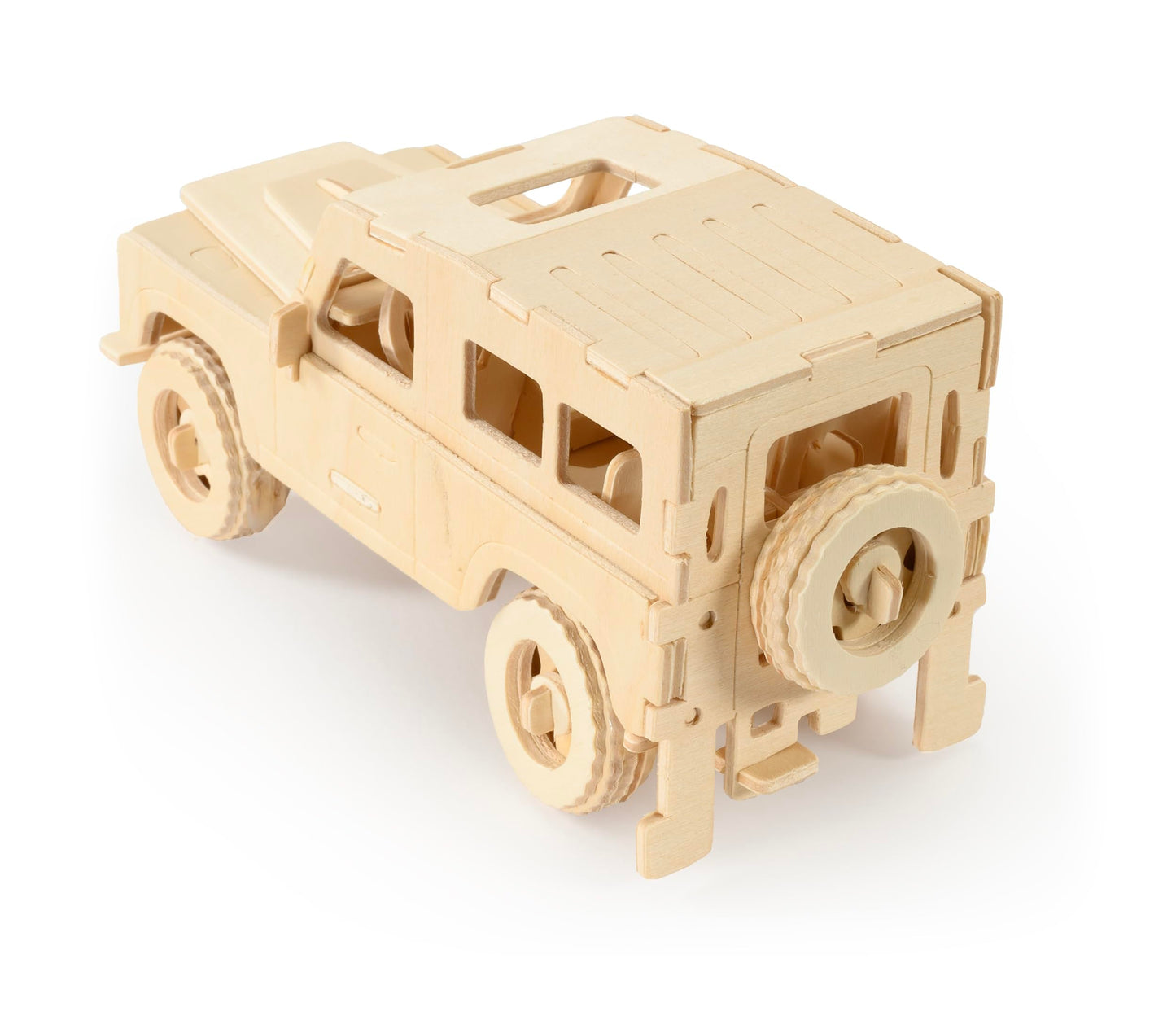Quay P323 Land Rover Woodcraft Construction Kit FSC, Brown