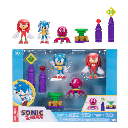 JAKKS Pacific Sonic The Hedgehog Action Figure 2.5" Oil Ocean Diorama