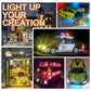 Pasacho Lights Bricks Accessories, LED Light Up Kit Brick Sets, 16pcs Classic Transparent 2x2 2x3 Building Blocks Toys, Compatible with All Major