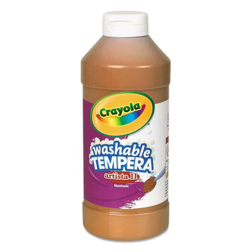 Artista II Washable Tempera Paint, Brown, 16 oz