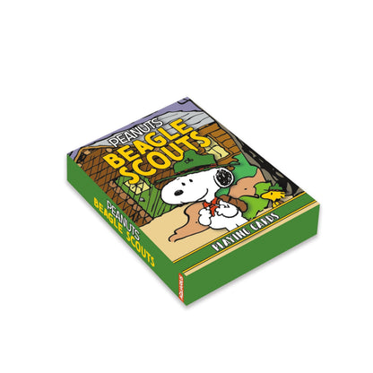 Aquarius Peanuts Beagle Scouts Playing Cards Standard Size - Themed Novelty Deck with 52 Unique Snoopy Designs - Collectible Merchandise Gift