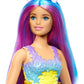 Barbie Dreamtopia Unicorn Fashion Doll with Blue & Purple Hair Wearing Removable Skirt & Accessories Including Themed Headband & Tail