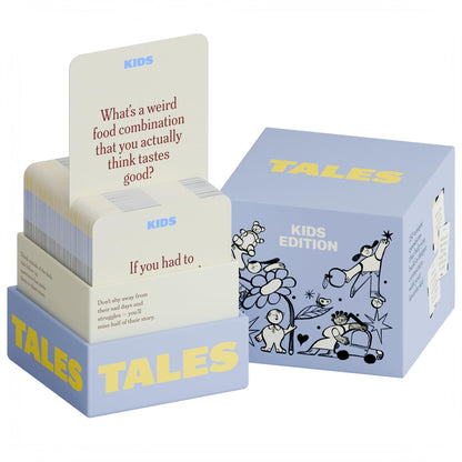 TALES 150 Conversation Cards, Kids Edition, Fun Family Games for Kids, Perfect for Dinners, Road Trips, Classrooms & Game Nights, Gifts & Gatherings