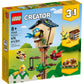 LEGO Creator 3in1 Birdhouse 31143, Birds to Hedgehog to Beehive Set, Forest Animal Figures, Building Toys for Kids Ages 8 Years and Over, Colorful Toy