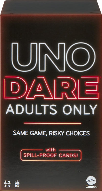 Mattel Games UNO Dare Adults Only Card Game for Game Night, Travel, Camping & Party
