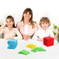 Simply magic 131 PCS Foam Base Ten Blocks for Math - Place Value Blocks, Base 10 Math Manipulatives K-3, Math Counters, Number Blocks, Math Cubes