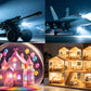 Mini LED Lights 11 Pcs for Dollhouse with 11Pack Backup Battery,Small Soptling Battery Operated Miniature Tiny Lighting for DIY Crafts, Model Kits &