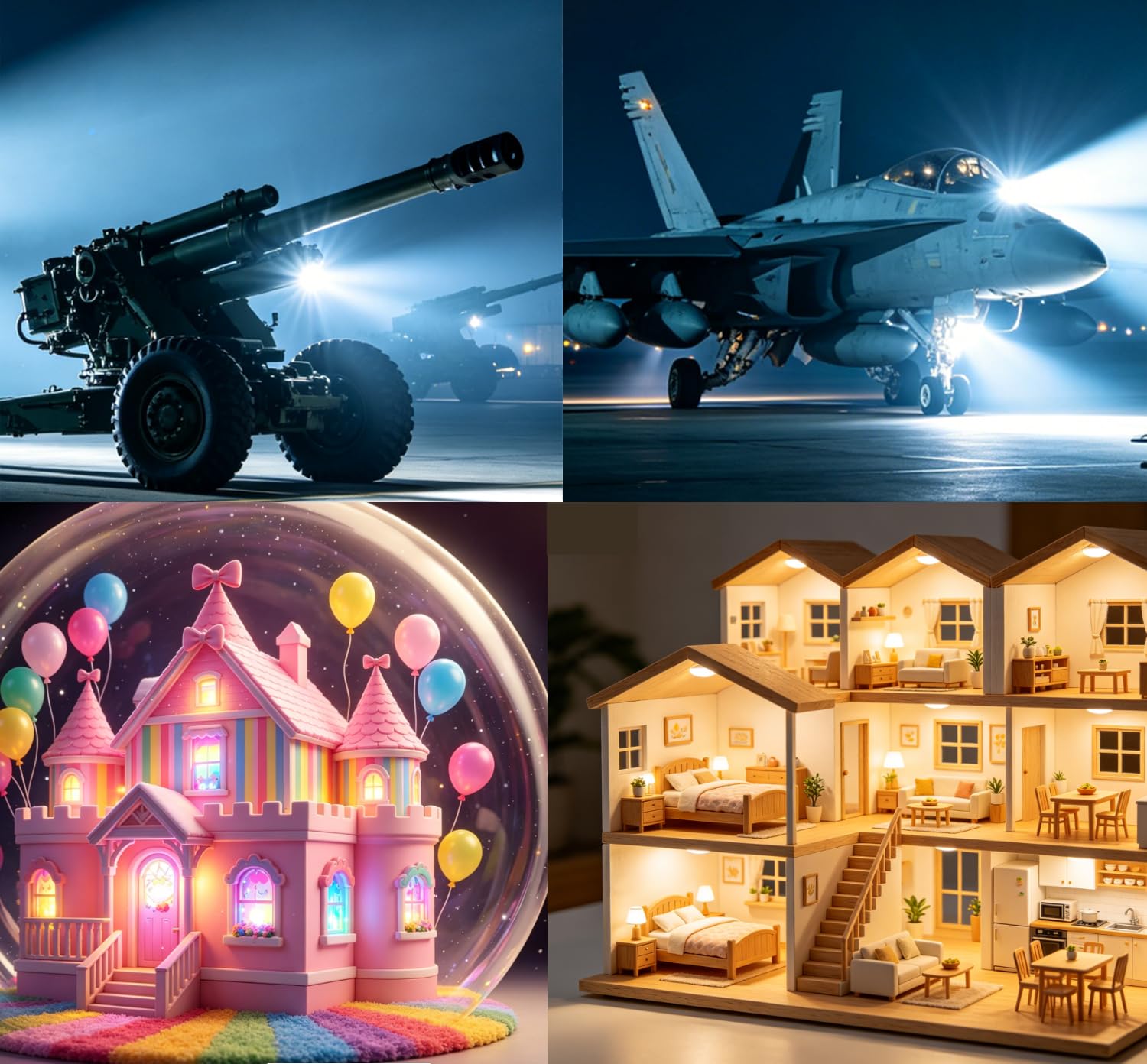 Mini LED Lights 11 Pcs for Dollhouse with 11Pack Backup Battery,Small Soptling Battery Operated Miniature Tiny Lighting for DIY Crafts, Model Kits &