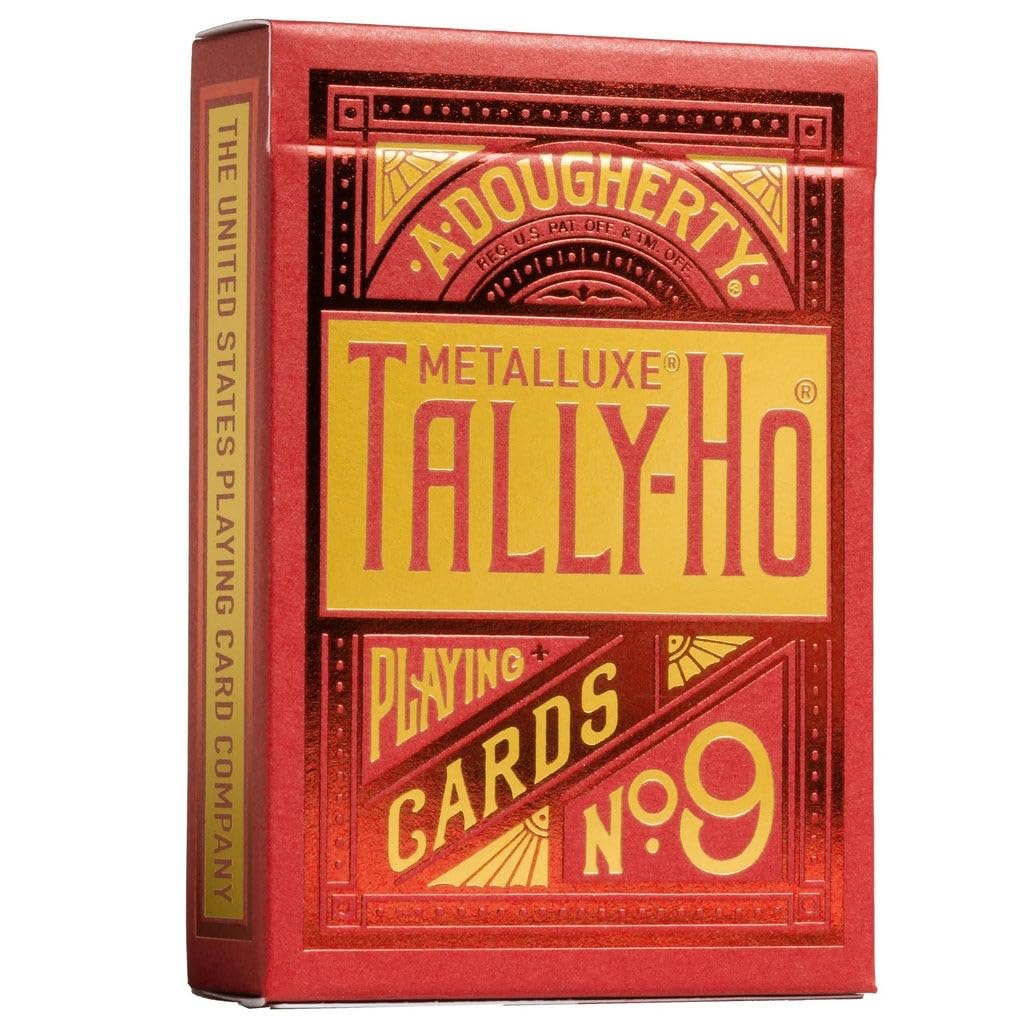 Tally-Ho MetalLuxe Red Playing Cards
