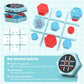 Electronic Tic Tac Toe Game,5-in-1 Handheld Puzzle Games,Tic Tac Toe Bolt Game for Educational&Memory,Portable Travel Games for Car Ride with Silent