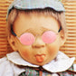 3 Pairs Doll Glasses Metal Wire Rim Clear Lens Eyewear Fabric Doll Dress Up Eyeglasses Mini Dolls Costume Accessories for 18 Inch and Other Item Dolls