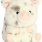 Aurora® Playful Rolly Pet™ Periwinkle Pig™ Stuffed Animal - Compact Size For On-the-Go Fun - For Adults, Kids, Birthdays, and Anniversaries - White 6