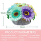 BAZIMA DIY Felt Flower Art Craft Kit, DIY Felt Sunflower and Chrysanthemum Bouquet Kit, 7pcs Felt Flowers,Floral Gifts,Beginner Craft Kit,Arrange