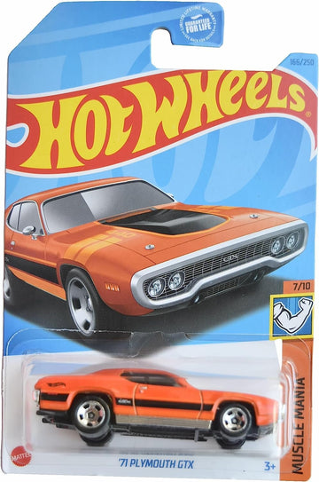 Hot Wheels '71 Plymouth GTX, Muscle Mania 7/10 [Orange] 166/250