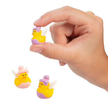 Fun Express 3/4" Micro Pastel-Colored Fairy Rubber Ducks VBS 2026-24 Pieces