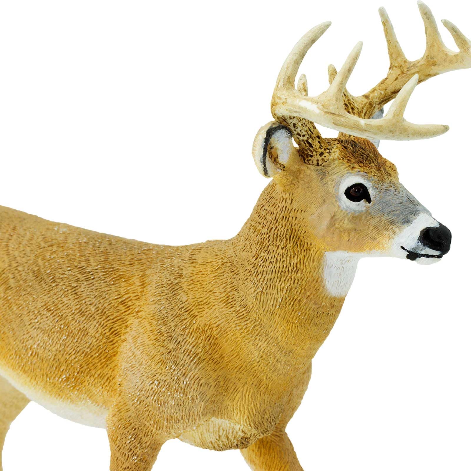 Safari Ltd. Whitetail Buck Figurine - Realistic 7.25" Wildlife Figure - Educational Toy for Boys, Girls, & Kids Ages 1+