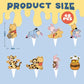 48CS Cute Bear Cupcake Toppers For Birthday Party Cupcake Decorations Baby Shower Supplies