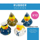Fun Express Military Rubber Ducks Bulk 12 Pack - Army Party Favors for Kids Birthday & Classroom Prizes | Patriotic Rubber Duckies Set | Small Toys