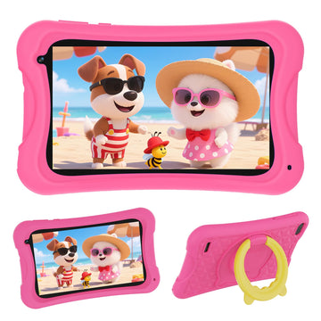 DigiLand Android Kids Tablet, 7 inch Android Tablet for Kids, 4GB + 32GB, Parental Control, 3000mAh Battery, Dual Camera, BT 5.0 & WiFi, Xmas Gift