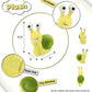DolliBu Plush Snail Stuffed Animal - Soft Huggable Big Eyes Yellow Snail, Adorable Playtime Land Plush Toy, Cute Wildlife Cuddle Gifts for Kids