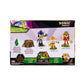 Sonic Prime 2.5-inch Action Figures Bos Cage Maze Themed 5 Pieces: Sonic, Gnarly Knuckles, Mangey Tails, Tree Stump and Green Shard. Ages 3+