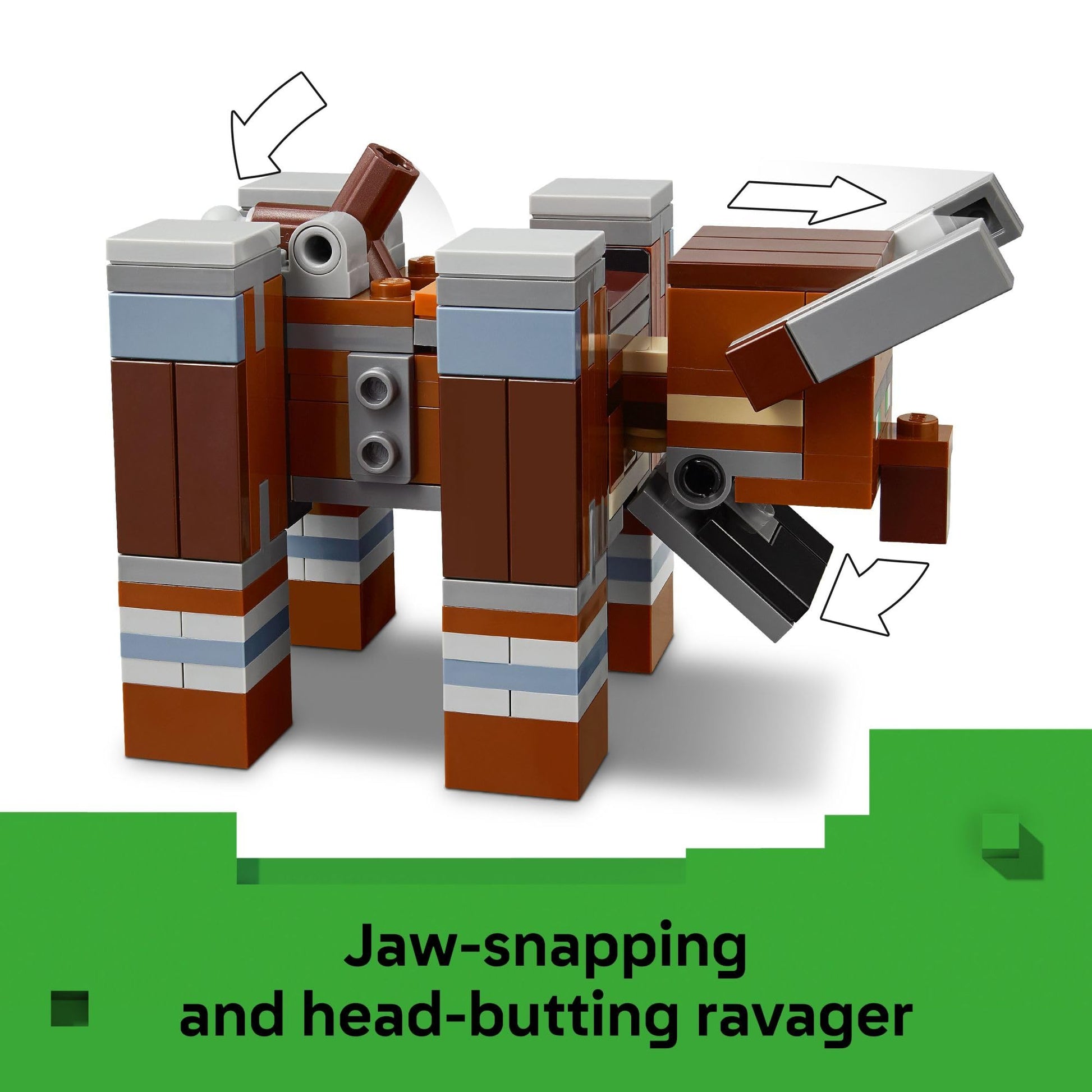 LEGO Minecraft The Pillager Outpost and Ravager Building Toy - Video Game Building Blocks for Kids, Boys & Girls, Ages 9+ - Includes Space Sentinel