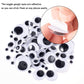 Whaline 500Pcs Valentine Pipe Cleaners Set, Including 160Pcs Craft Chenille Stems, 180Pcs Multi Sized Wiggle Eyes and 160Pcs Multi Sized Pompoms