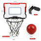 Canuan Indoor Basketball Hoop with 2 Balls & Complete Accessories, Over The Door & Mini Hoop for Kids & Adults