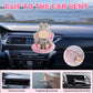 SYFLHYP Cute Doll Car Seat for Labubu, Premium Car Seat Accessories for 4-7in Dolls, 360° Rotation, Including Air Vent Clip, Desktop Stand, Adjustable
