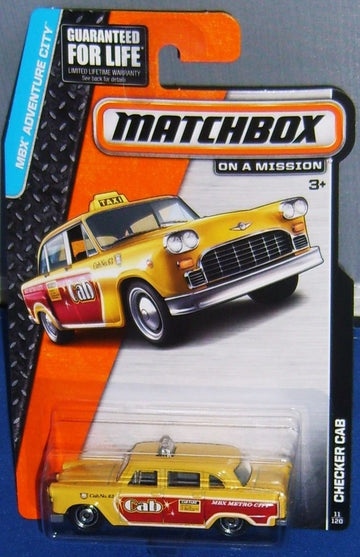 2015 Matchbox MBX Adventure City - Checker Cab