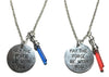 New Horizons Production Star Wars May The Force Be with You Blue & Red Lightsaber Set of 2 Pendant Necklaces