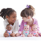 Lil Cutesies 8.5" All Vinyl Baby Doll | Posable and Washable | Removable Outfit | Lulu- Blue Eyes | JC Toys |Ages 2+