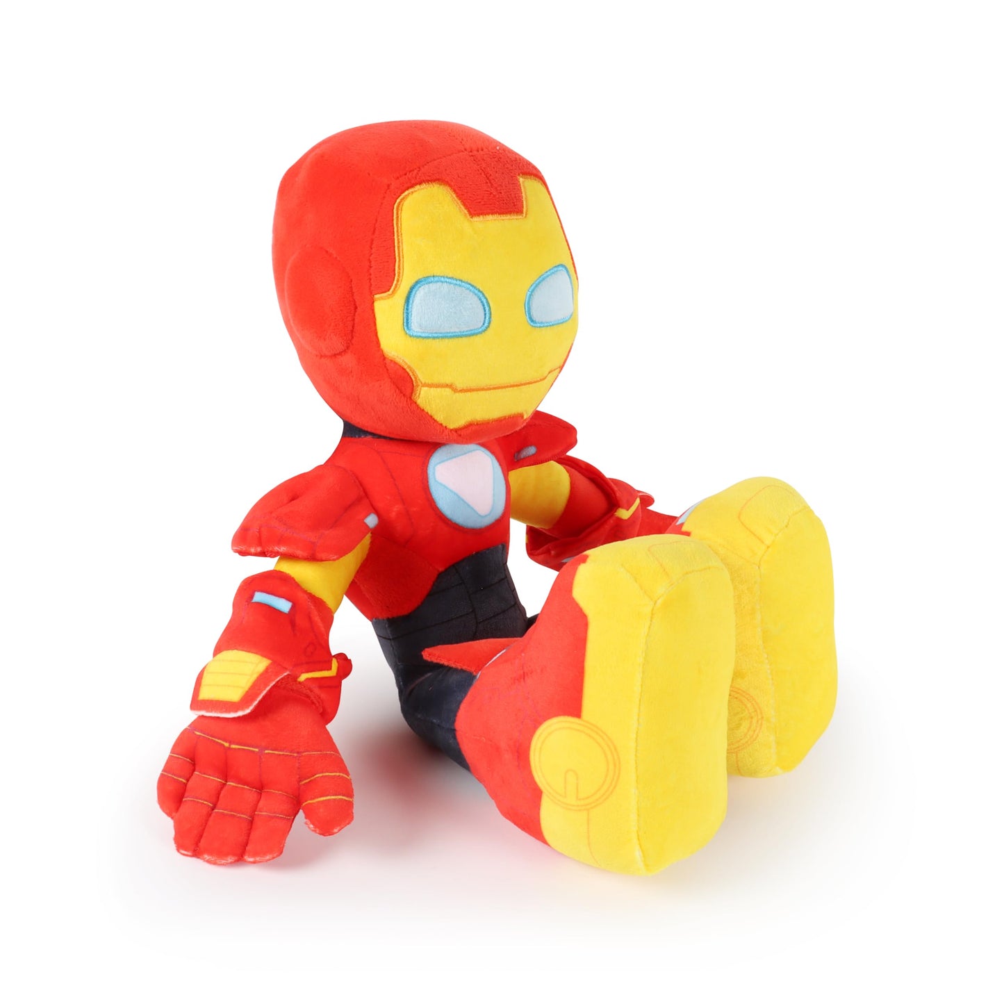 Jay Franco Marvel Kids Plush Pillow Buddy - Ultra-Soft Stuffed Plushie & Cozy Pillow, Official Licensed Product, Red - Iron Man and His Awesome