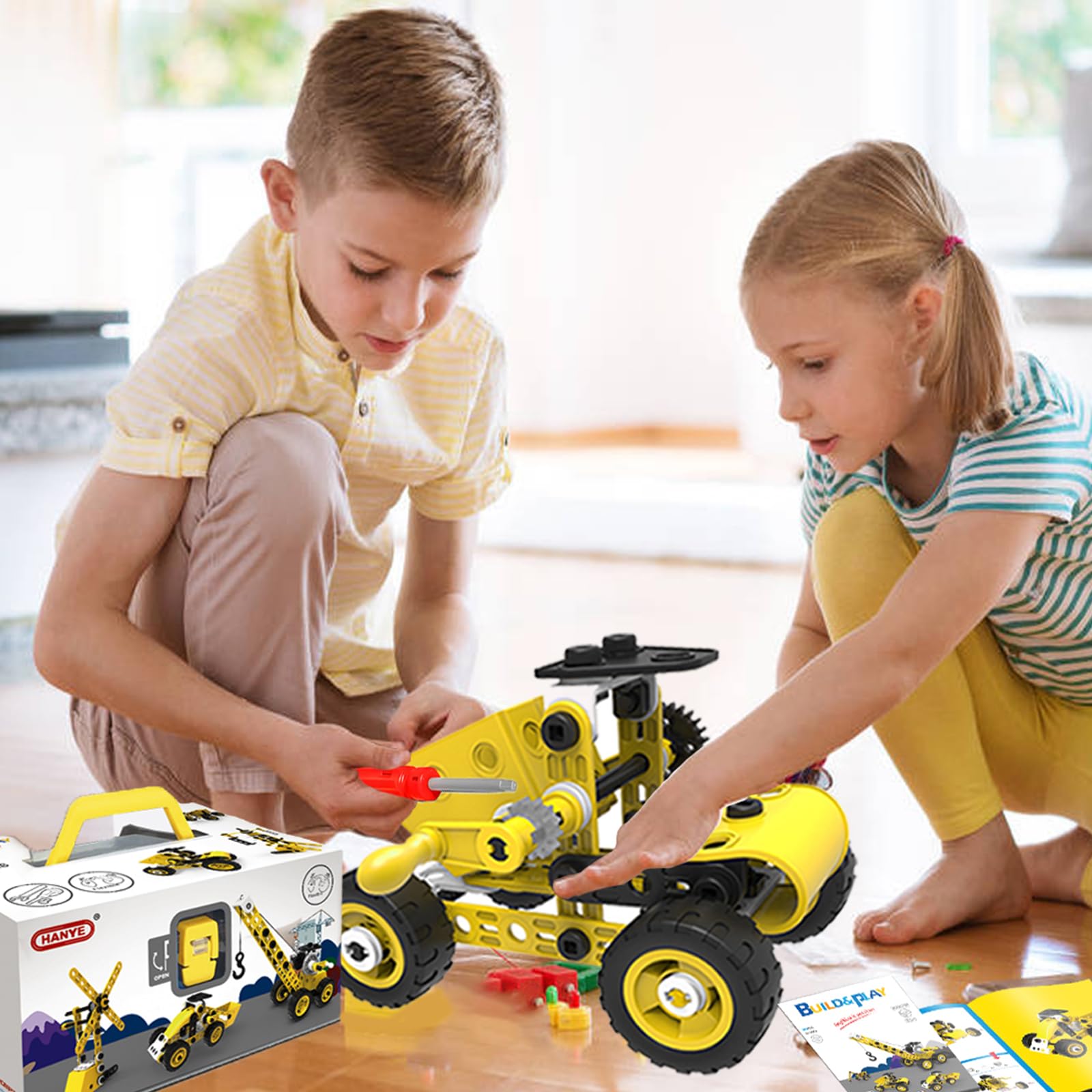 choopheme 10 in 1 Stem Toys for 5 6 7 8 9+ Year Old Building Block Kit Stem Activities Projects Boy Toys Age 4-8 5-7 6-8 8-10 Creative Set Educational