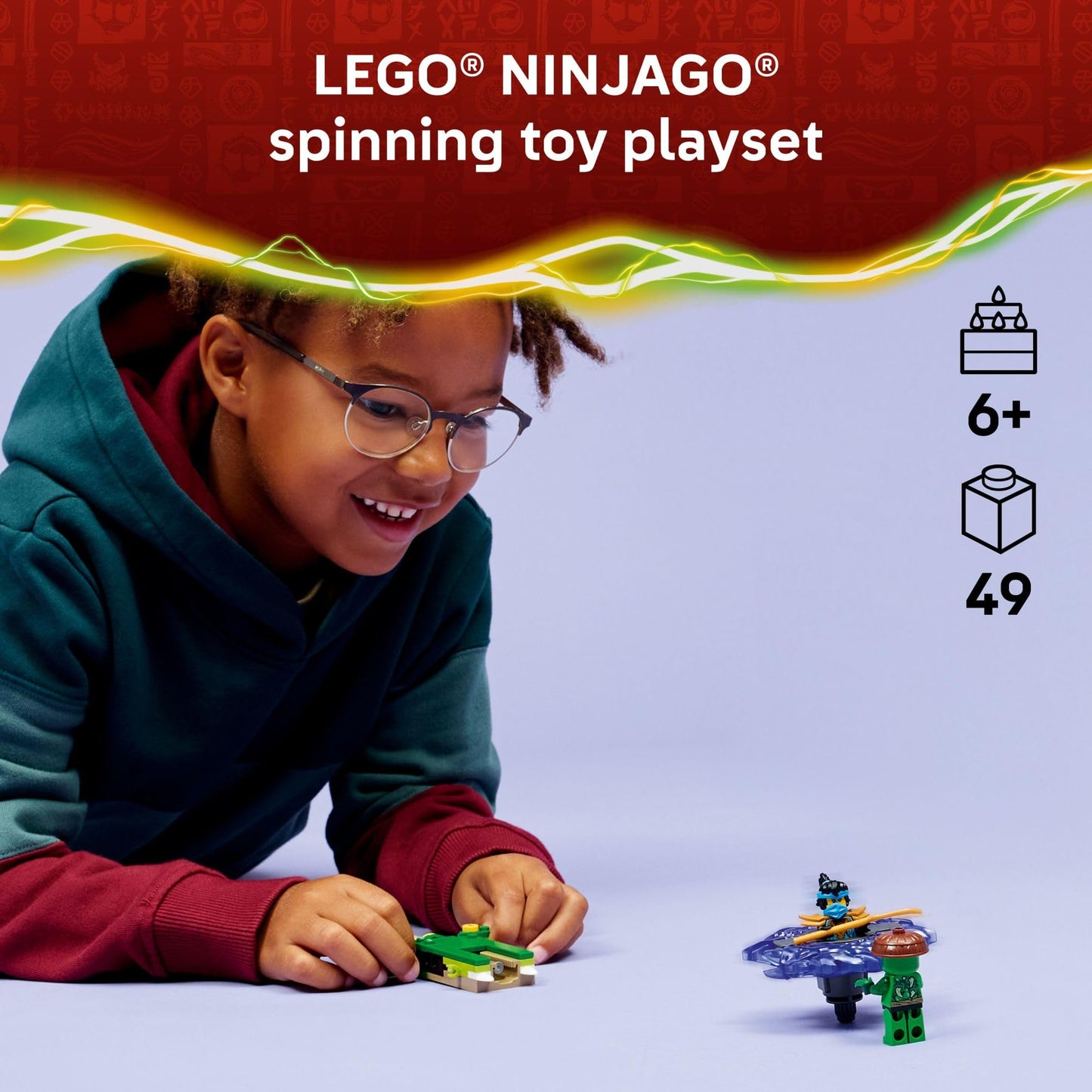 LEGO NINJAGO NYA vs. Mutation Monster Spinner Building Toy for Boys & Girls - Ninja Toy Figures & Playset for Kids, Ages 6+ - Includes 2 Minifigures