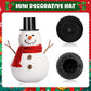 STOBOK 100Pcs Mini Black Top Hats: Plastic Small DIY Craft Magician Hats for Snowman Decorating, Christmas Party Supplies, Cupcake Toppers, Dollhouse