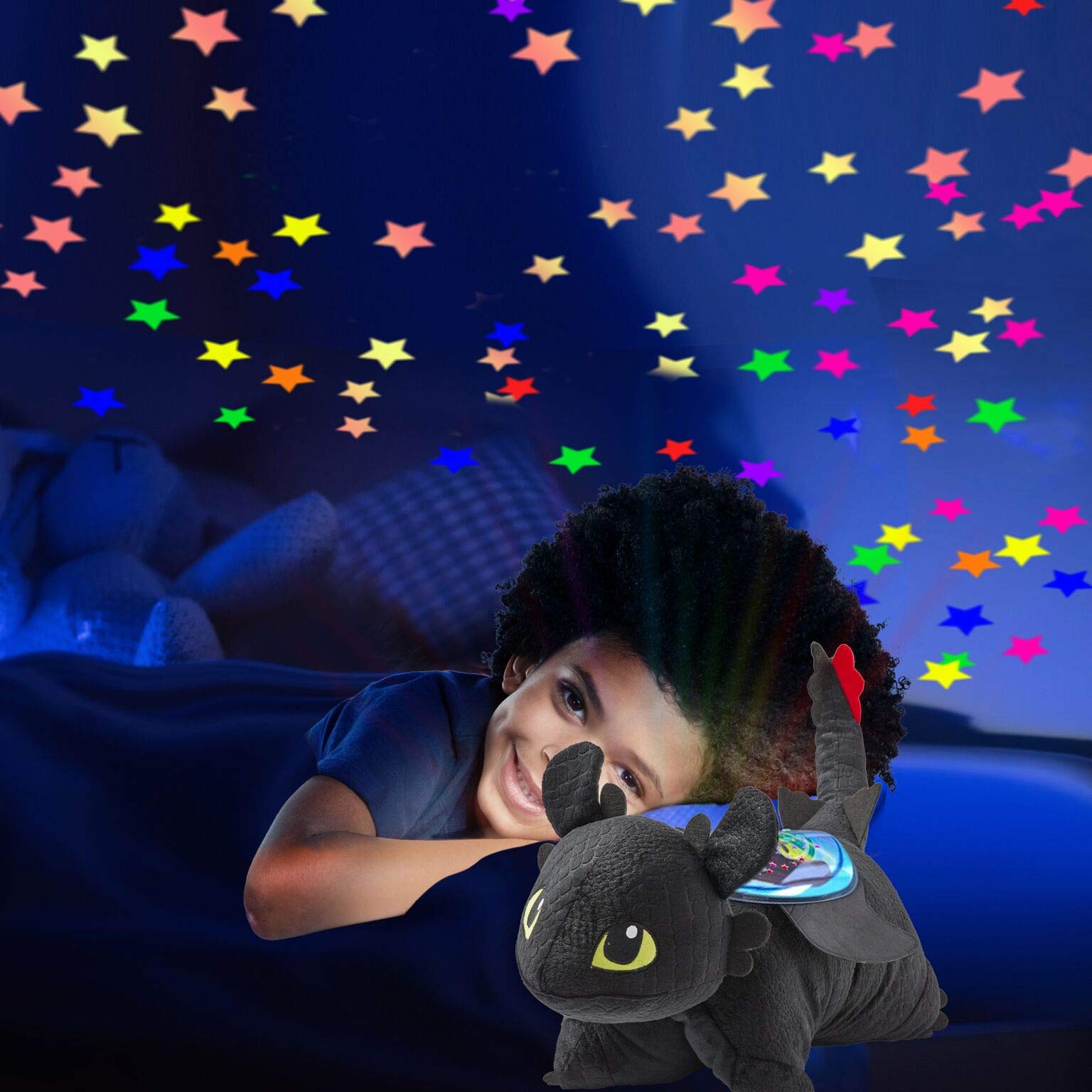 Pillow Pets How to Train Your Dragon Toothless, 11" Sleeptime Lite