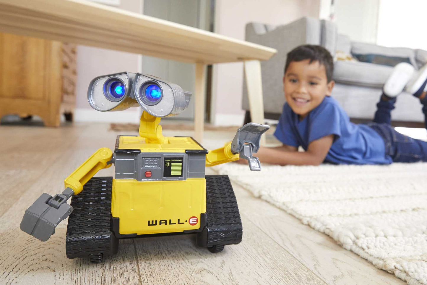 Mattel Disney Pixar WALL-E RC Robot Toy with 20+ Lights & Sounds, Hello WALL-E Action Figure & Remote Control