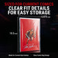 Ultra Pro Resealable Current Size Comic Bags - 2 Mil Clear Polypropylene Comic Book Sleeves - Acid-Free, No PVC & Storage Covers for Modern Comics up