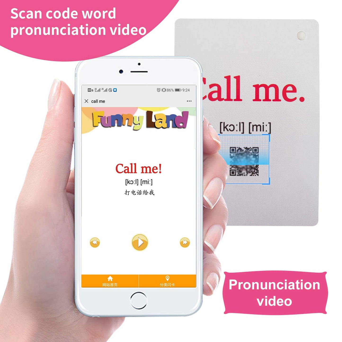 Zwttey 26PCS/Set Gestures Kids Gifts English Flash Cards Pocket Card Educational Learning Baby Toys for Children Pre-Kindergarten