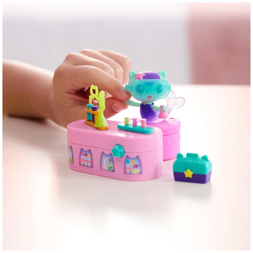 DreamWorks GABBY'S Dollhouse Celebration Series Mercat Bobble Figure with Dollhouse Furniture and Accessories, Kids Toys for Girls & Boys Ages 3 and