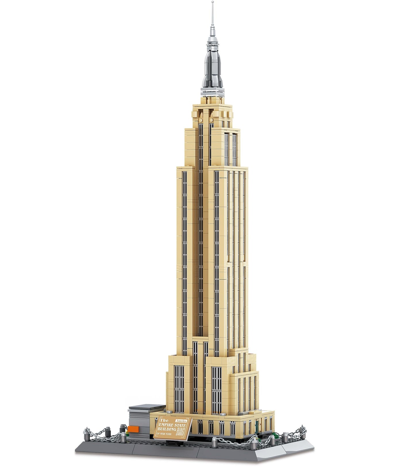 Apostrophe Games Empire State Building Block Set (1,559 Pieces) Officially Licensed - New York's Empire State Building Famous Landmark Series
