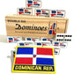 Double Six Dominican Republic Flag Engraved Dominoes