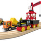 Battery Operated Locomotive Train, Magnetic Trains Toy for Wooden Tracks, Motorized Train Compatible with Thomas, Brio, Chuggington, Melissa & Doug