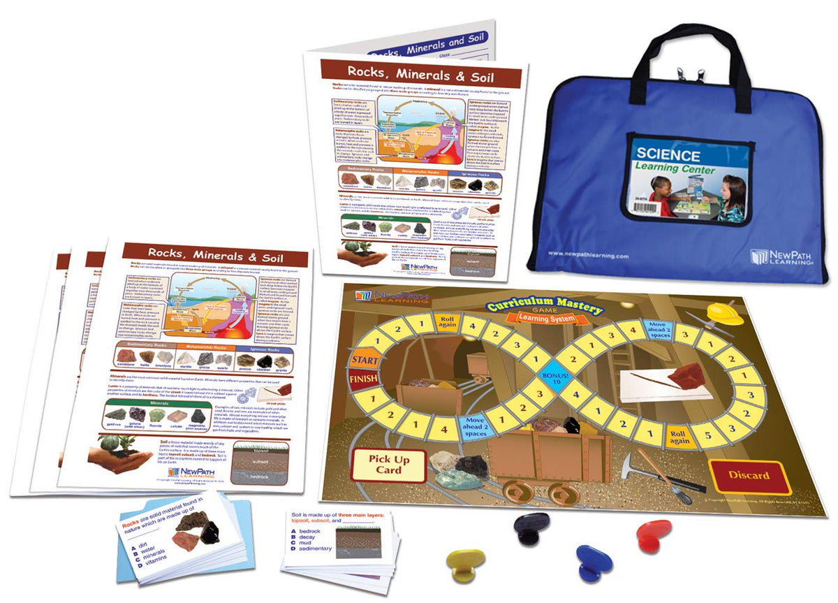 Rocks, Minerals & Soil Learning Center Game - Grades 3-5