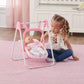Badger Basket Doll Swing Carrier - Adjustable Toy Swing for 18 Inch Dolls with Sturdy Frame, Lightweight Portable Design, and Easy Assembly - Pretend