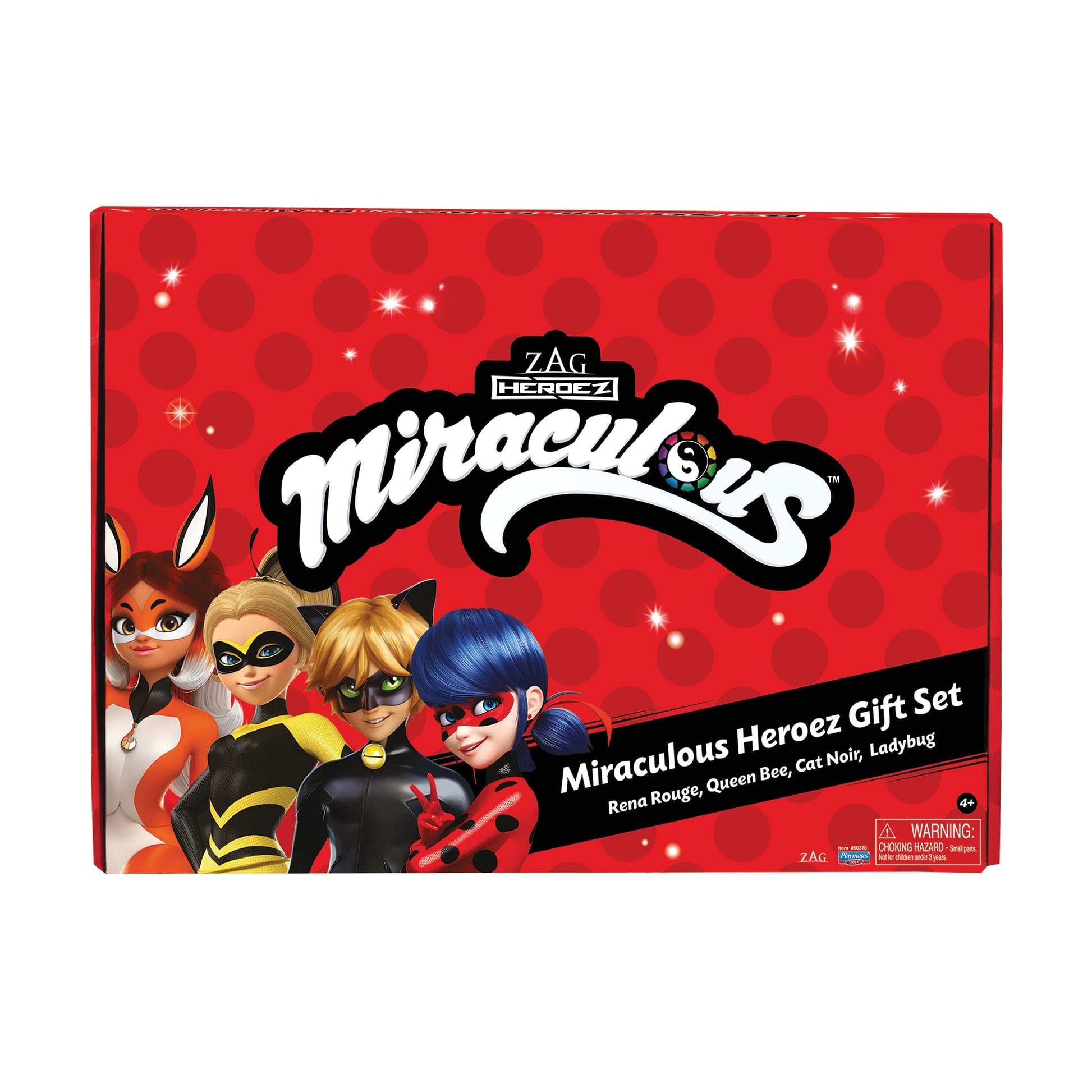 Miraculous Ladybug Heroez 4-Pack Dolls w/Exclusive Ladybug Doll by Playmates Toys